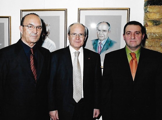 En mi última exposición hace algunos años, con Dn. Jose Montilla , entonces presidente de la Generalitat de Catalunya y M. Chabrera, crítico de arte y director de la galeria Óleos